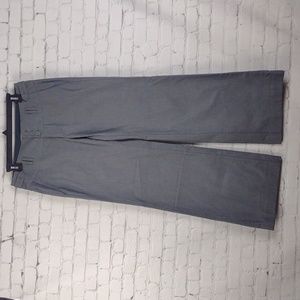 Banana Republic Martin Fit Dress Pants Wide Leg Gray  Cuffed Trouser 6